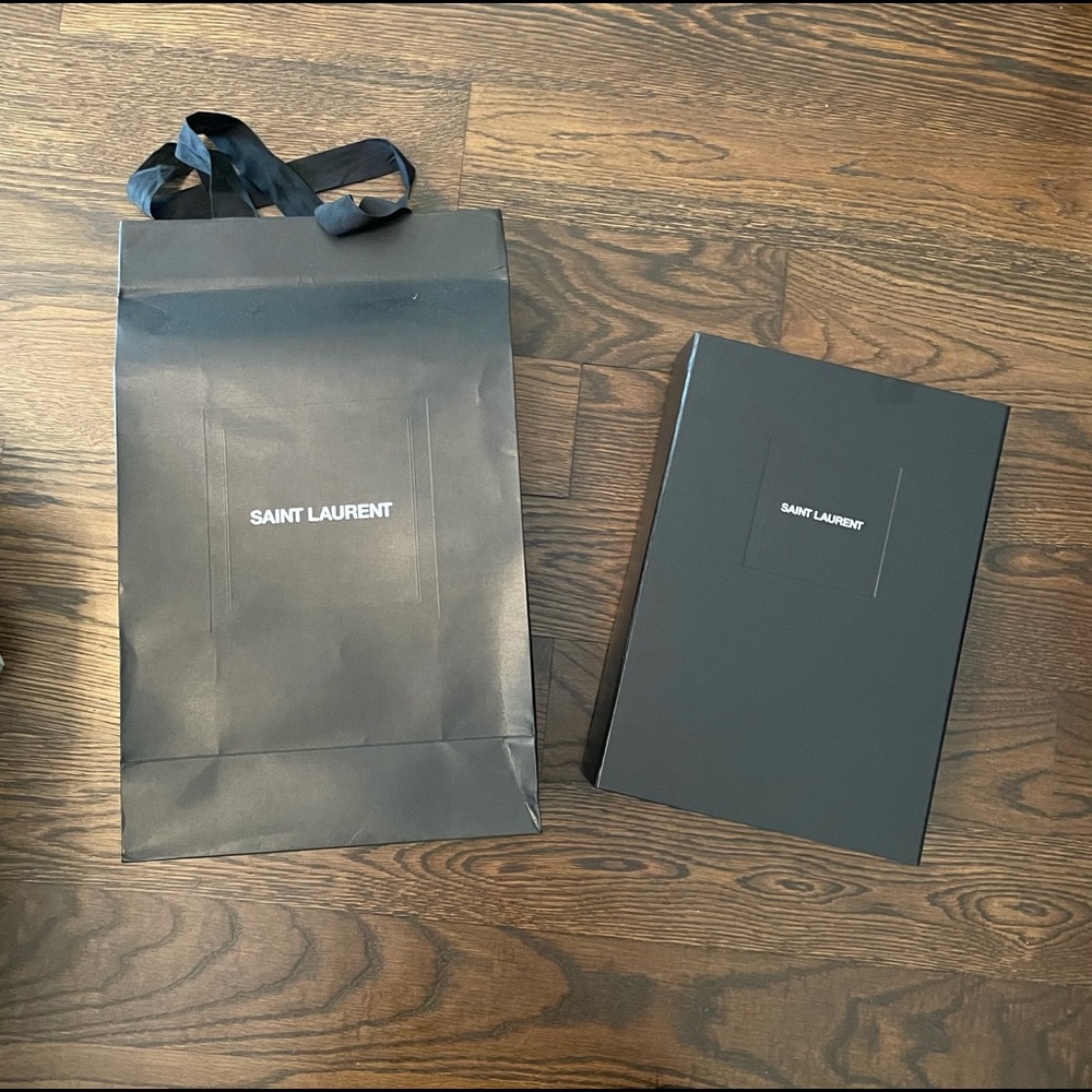 YSL shopping bag and purse box